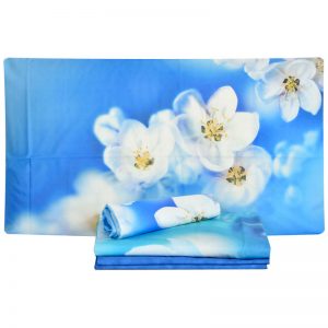 Lenzuola matrimoniali bassetti blu mix