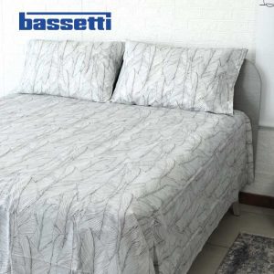 Lenzuola matrimoniali zucchi japara grigio ambientato