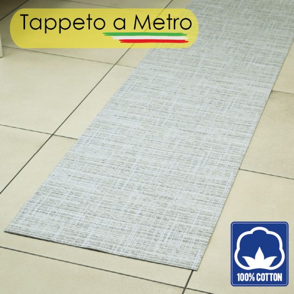 Tappeto a metro White and gray