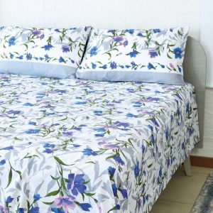 Lenzuola matrimoniali novia gisella azzurro ambientate