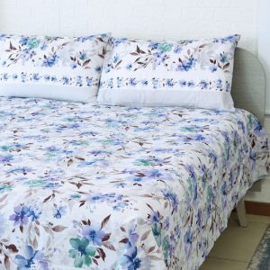 Lenzuola matrimoniali novia sakura azzurro ambientate