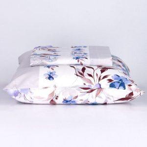 Lenzuola matrimoniali sakura azzurro