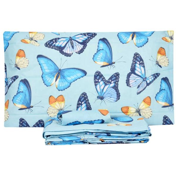 Lenzuola matrimoniali dharma azzurro