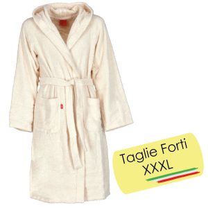 Accappatoio taglie forti viareggio ecrù