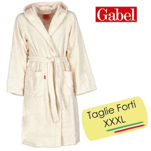 Accappatoio gabel viareggio ecru taglie forti