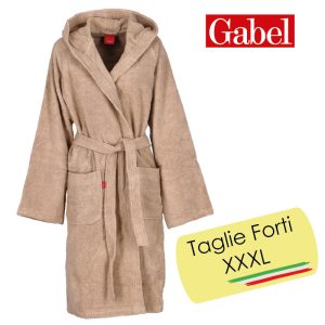 Accappatoio gabel viareggio greige taglie forti