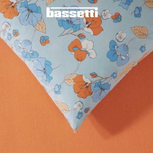 Lenzuola bassetti romantic flower azzurro federe