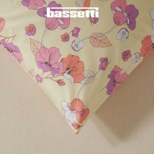 Lenzuola bassetti romantic flower giallo federe