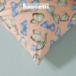 Lenzuola bassetti butterfly rosa federe