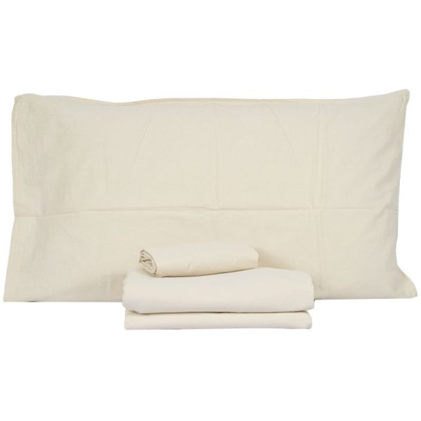 Copripiumino matrimoniale stone washed beige
