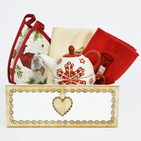Cassetta piccola regalo natale confezionata