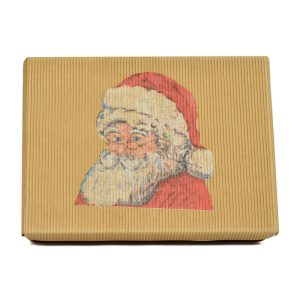 Scatola Babbo Natale con strofinacci chiusa