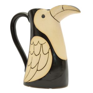 Vaso caraffa bird nero