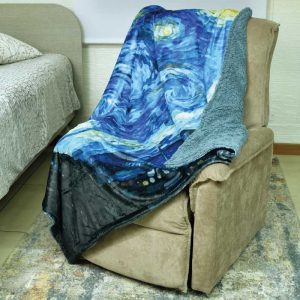 Plaid van gogh notte stellata agnellino