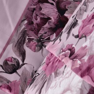 Lenzuola matrimoniali esmeralda rosa particolare