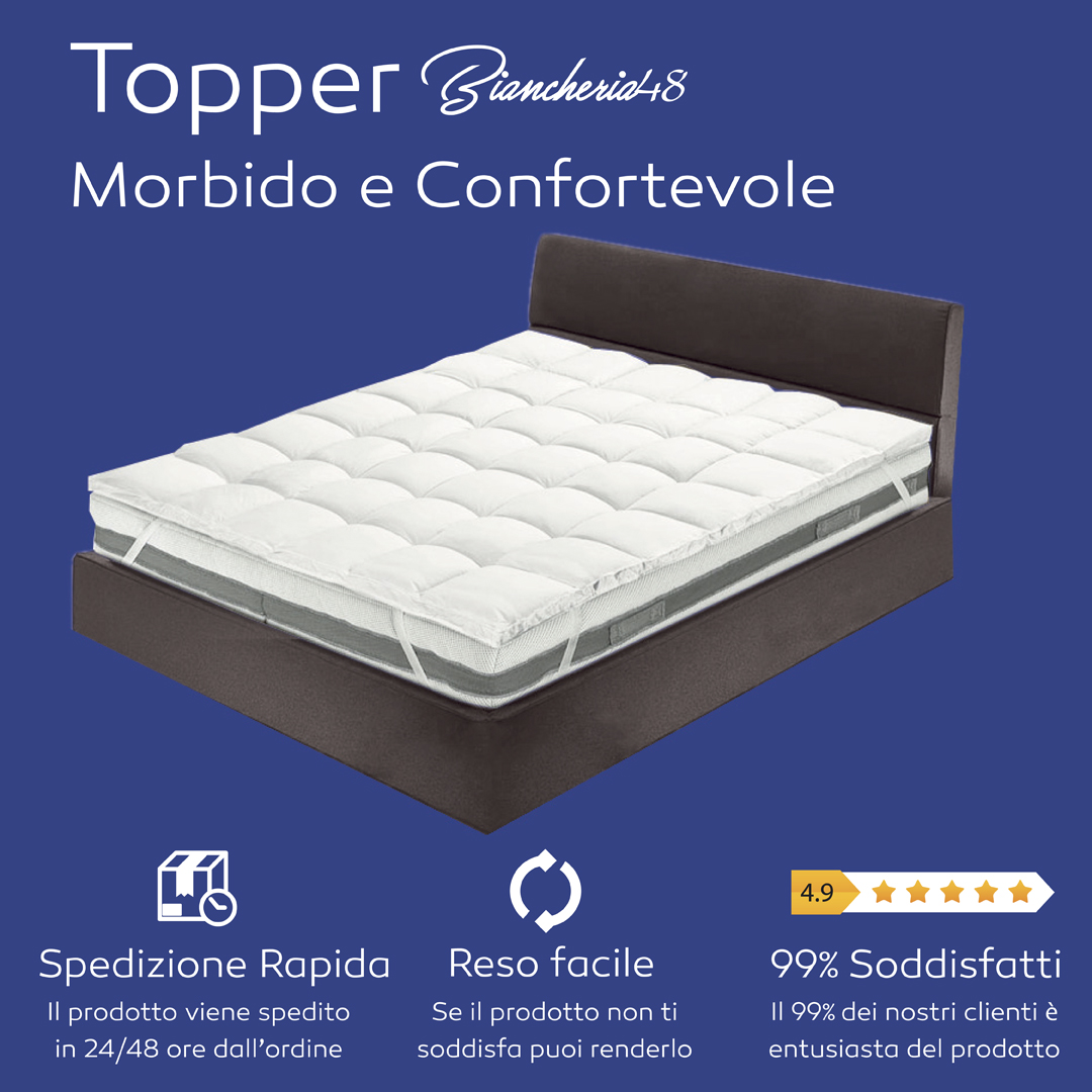 Topper matrimoniale Warm & Cool