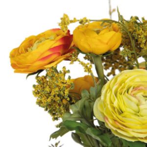 Mazzo di fiori artificiale arancio fiori