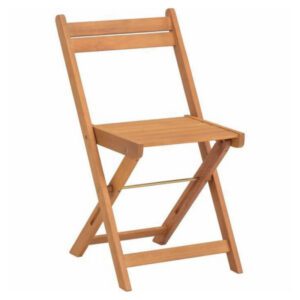 Sedia da giardino in legno naturale