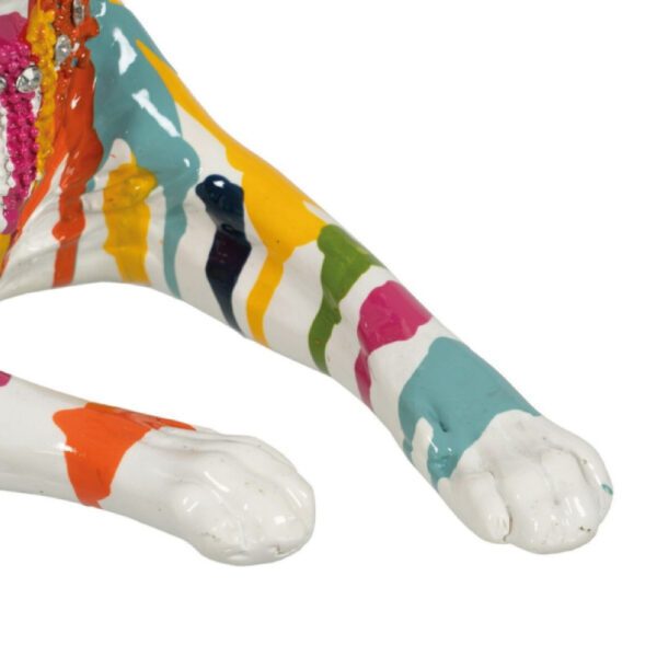 Statua decorativa gatto multicolore zampe