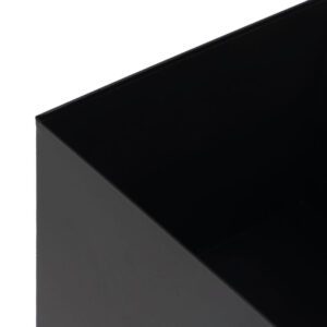 Tris di vasi per fiori mettallo nero particolare