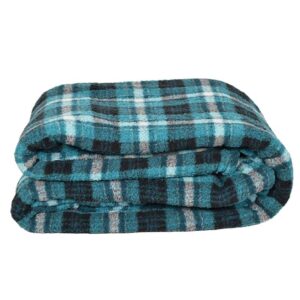 Plaid coperta ginevra verde piegata