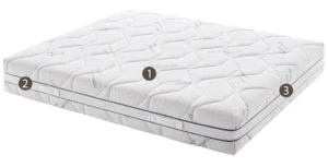 Materasso dalia silver molle indipendenti tessuto