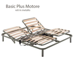 Rete in doghe basic plus motore testa piedi home