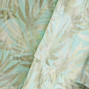 Particolare lenzuola matrimoniali 100% cotone felce verde