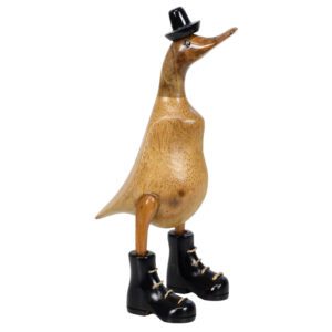 Papera in legno di fianco