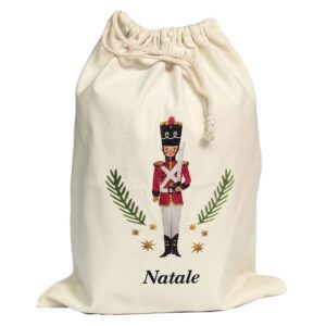 Sacchettino schiaccianoci con asciugamani zucchi santa tecla