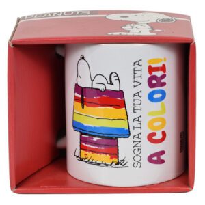 Tazza colazione peanuts a colori