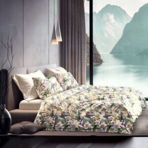 Lenzuola matrimoniali garden cotone percalle