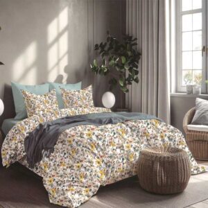 Lenzuolo matrimoniale floreale glamour