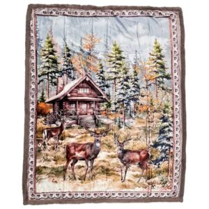 Plaid renne con stampa digitale