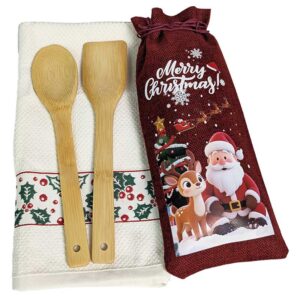 Sacchettino regalo babbo con renna e mestoli