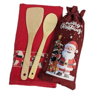 Sacchettino regalo babbo natale con mestoli