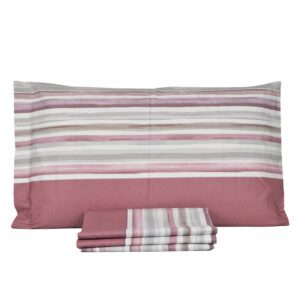 Completo lenzuola singole flower rosa